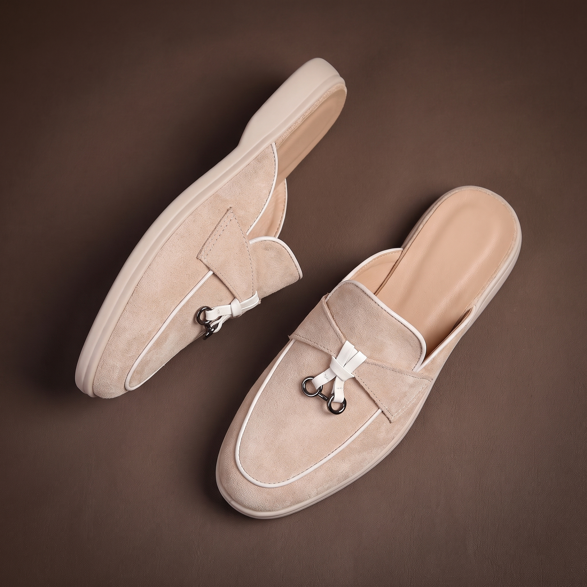 Delphina™ | Suede Slip On Mule Loafers