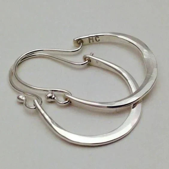 Lunar Halo Hoop Earrings