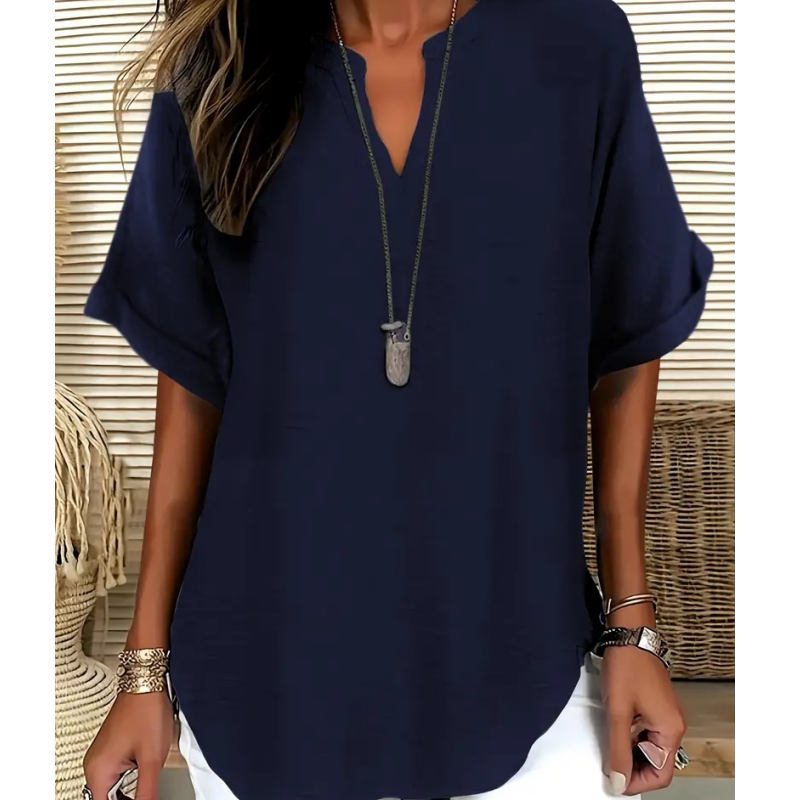 Michelle | Women's Loose V-neck T-shirt