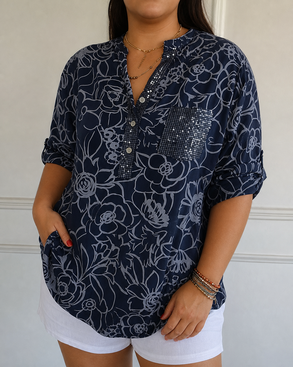 Camila | Elegant Blouse with Pocket