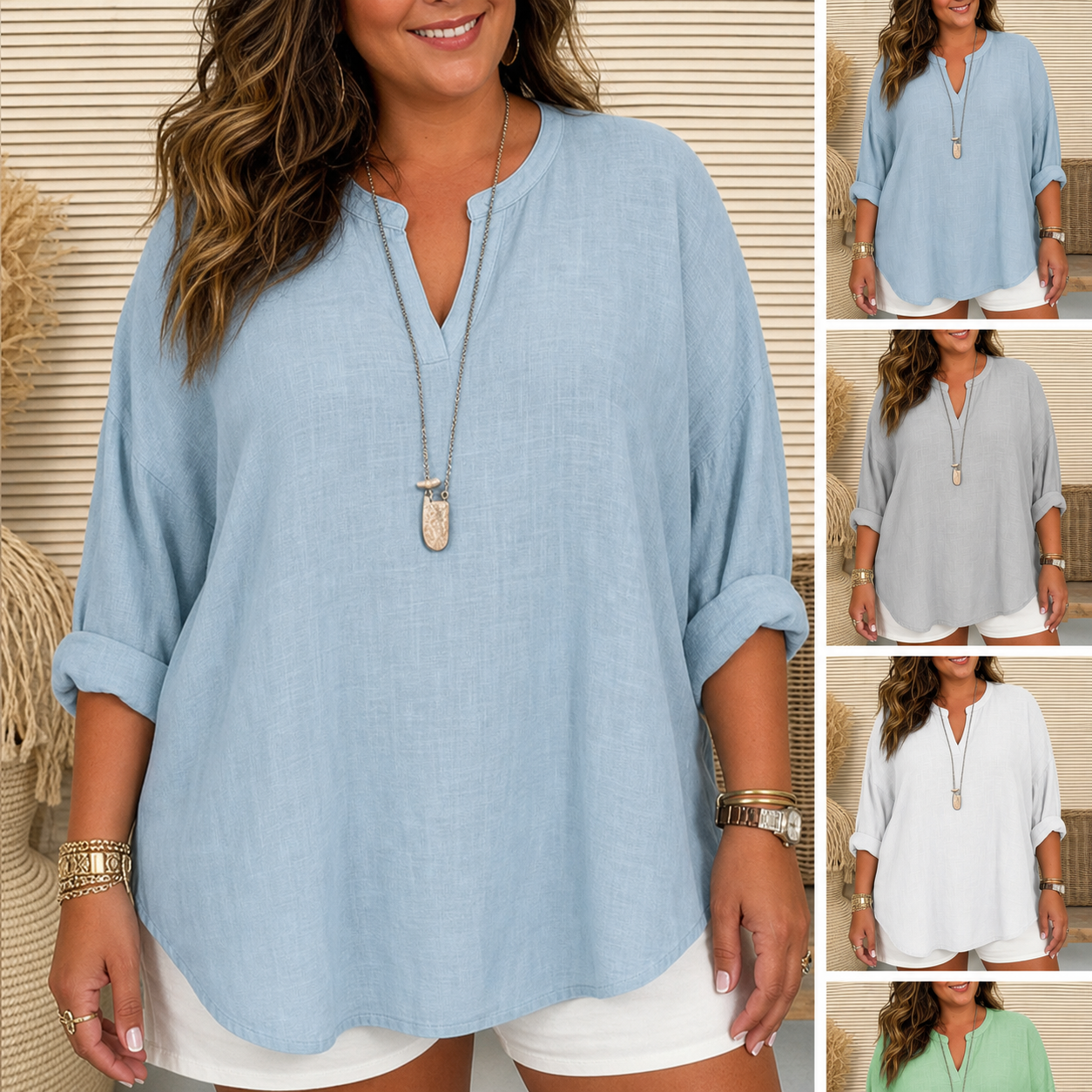 PENELOPE | Linen-look Blouse