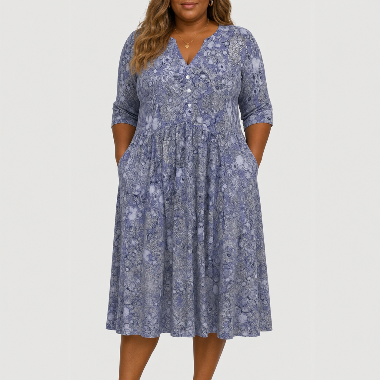 Evelyn | Graceful Midi Dress With Pockets