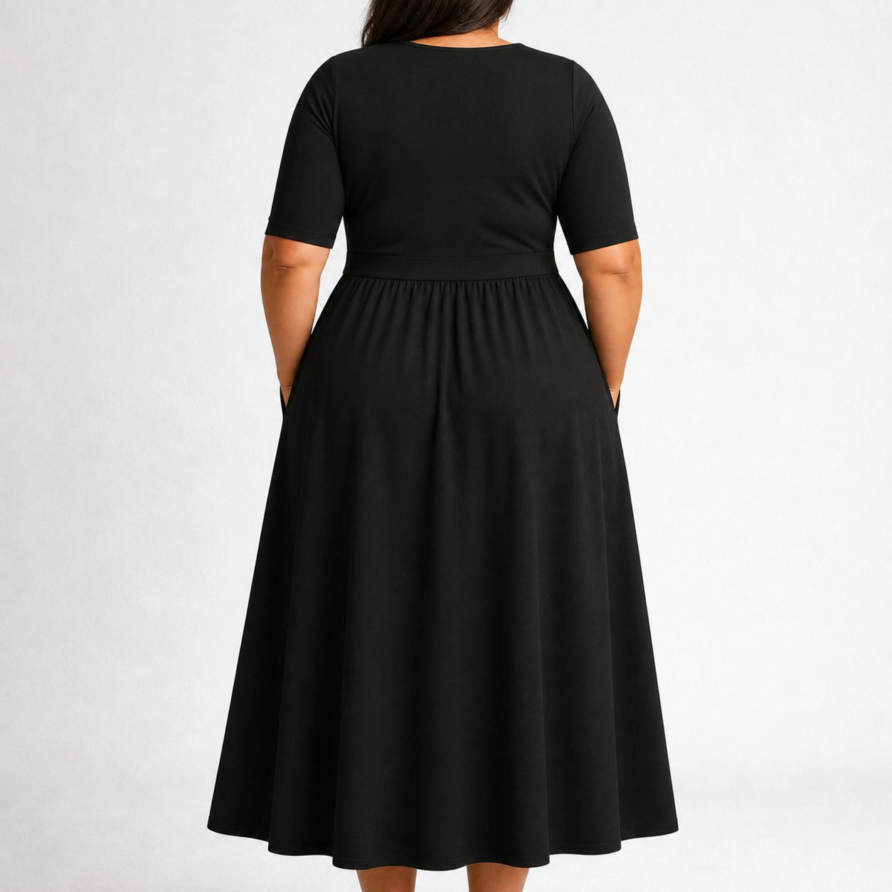 Eleanor | Elegant Midi Dress with Pockets