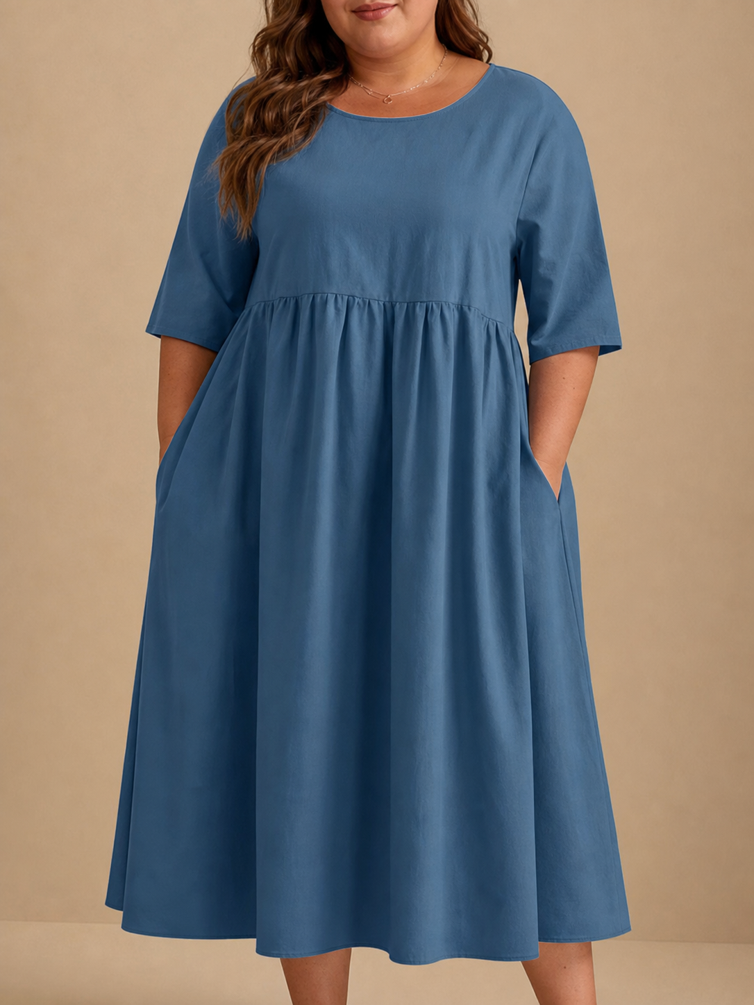Emily | Classic Mid Sleeve Dress