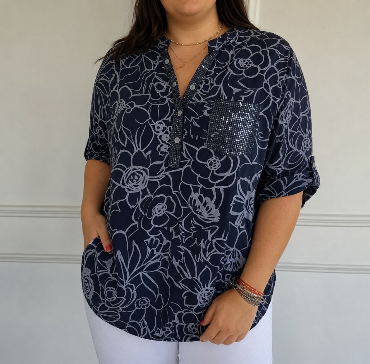 Avery | Elegant Blouse with Pocket