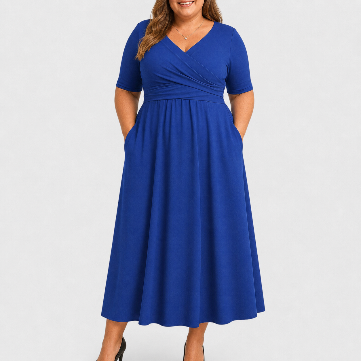 Eleanor | Elegant Midi Dress with Pockets
