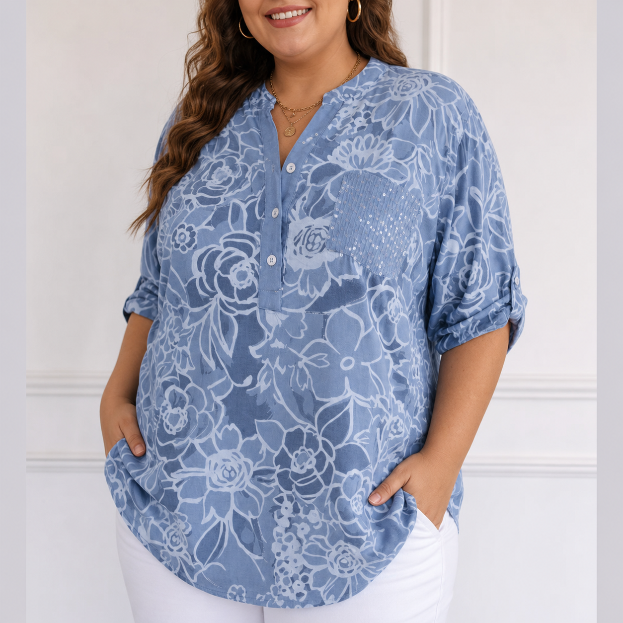 Avery | Elegant Blouse with Pocket