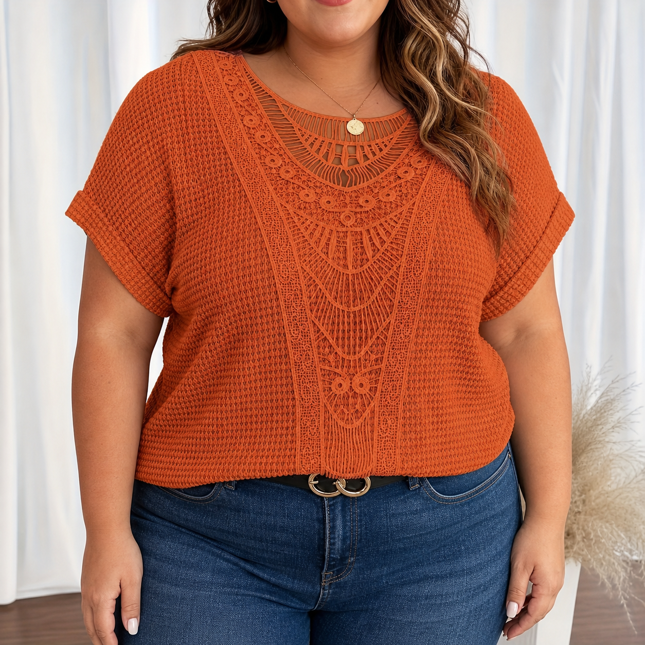 Violet | Detailed Knitted Top