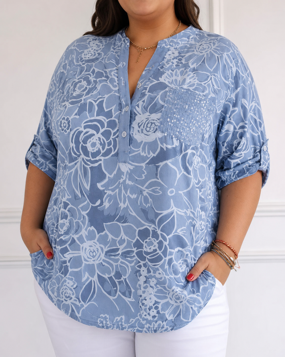 Camila | Elegant Blouse with Pocket