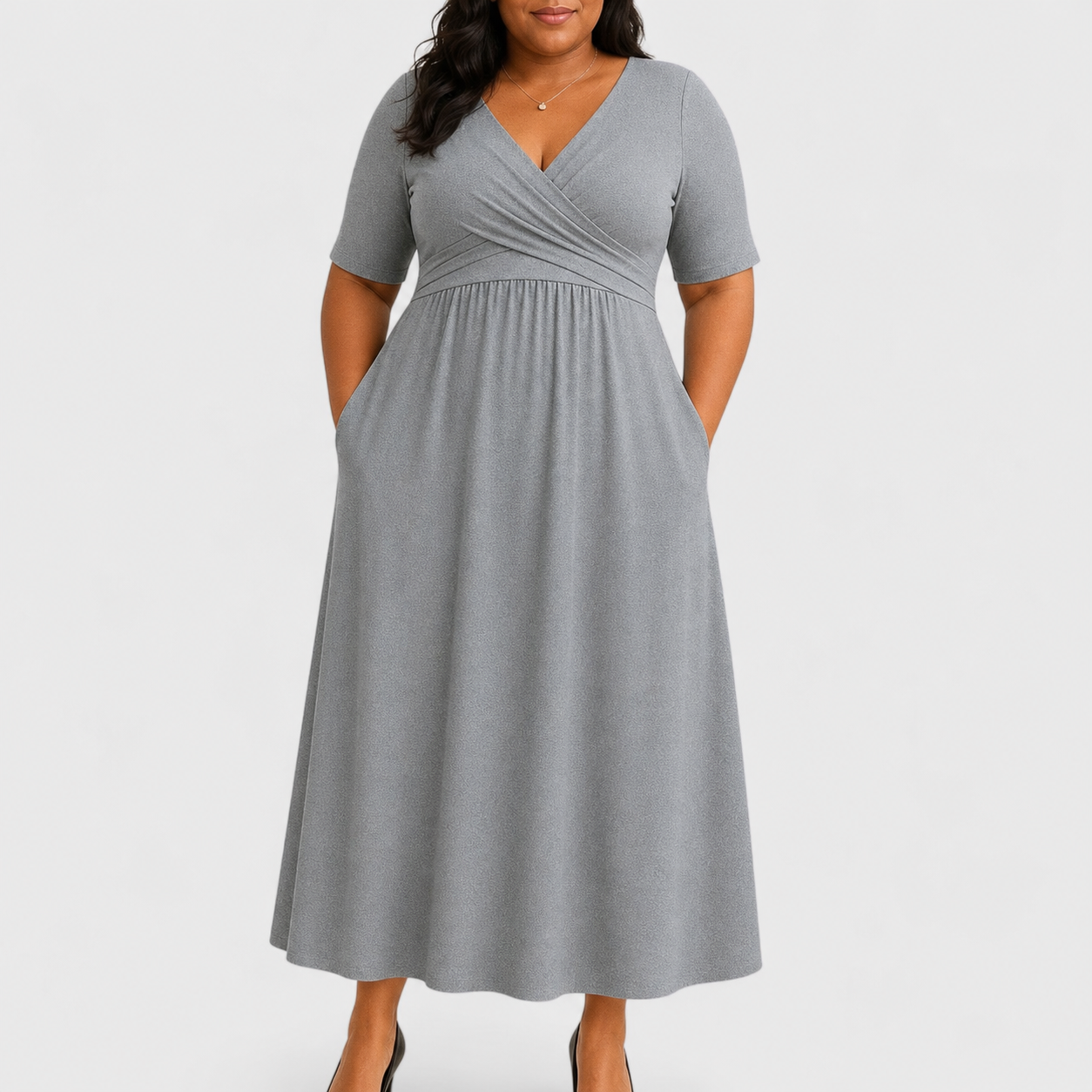 Eleanor | Elegant Midi Dress with Pockets
