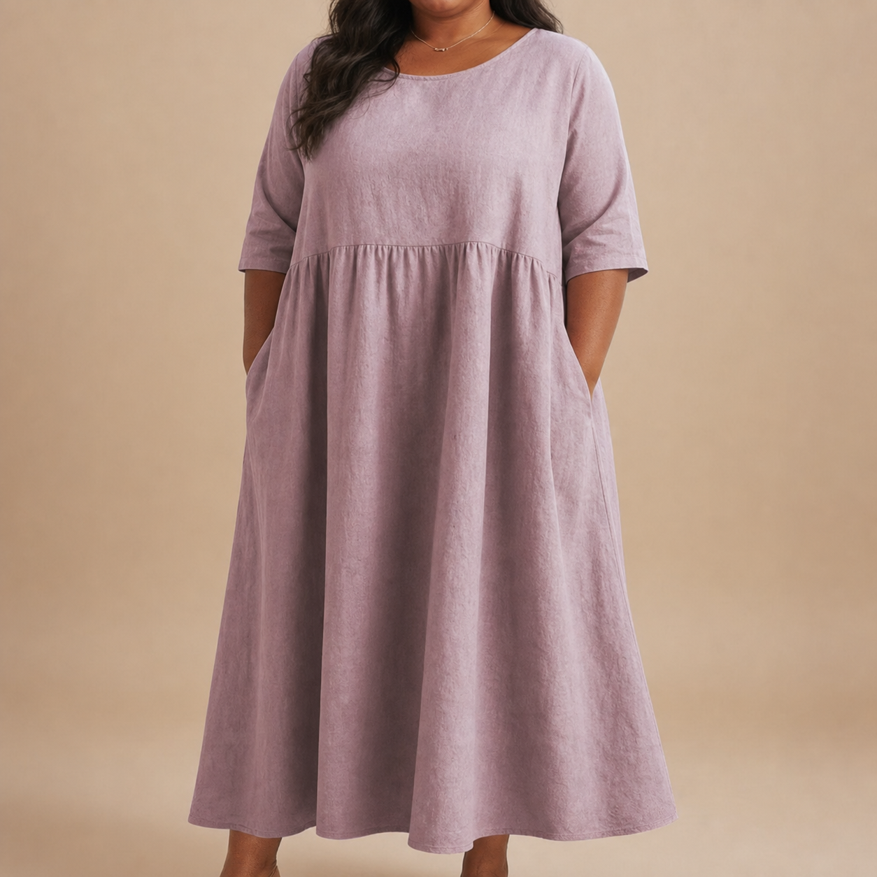 Emily | Classic Mid Sleeve Dress