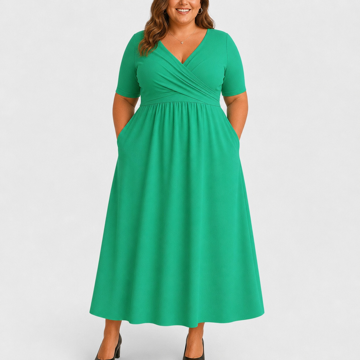 Eleanor | Elegant Midi Dress with Pockets