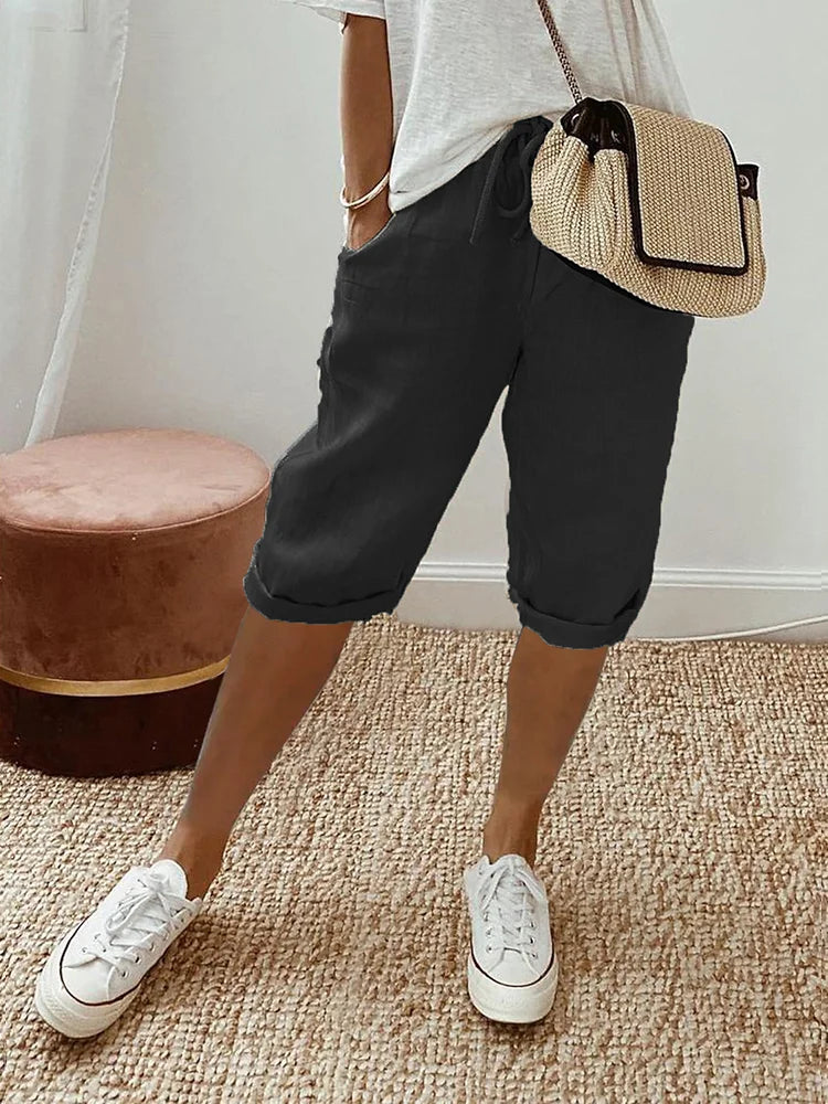 Elara™ | Cotton Linen Women's Shorts