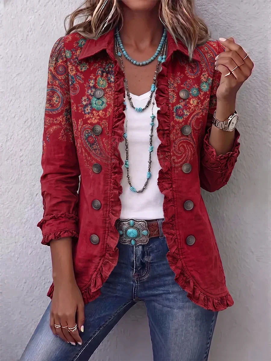 Immaculate | Cashmere Ruffle Jacket