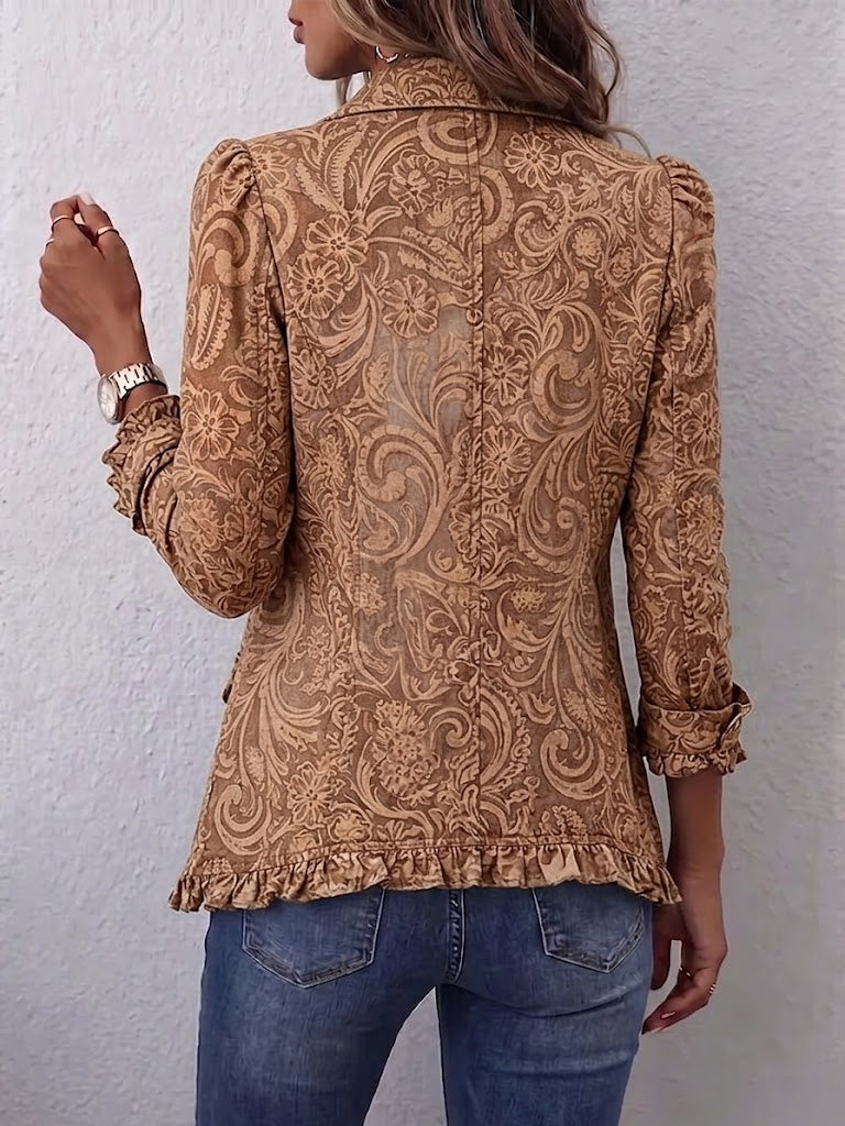Conception | Vintage Floral Ruffled Jacket