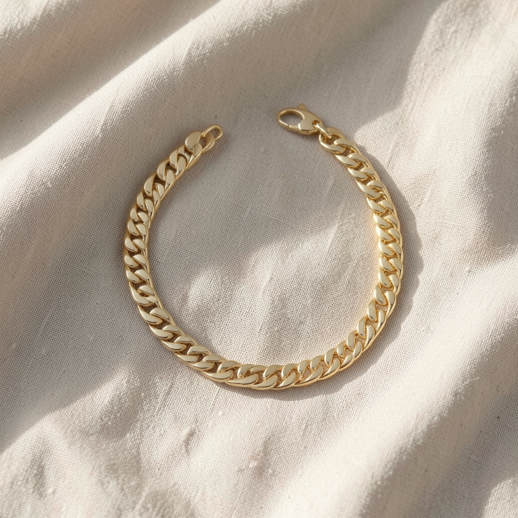 Estate Cuban Bracelet | Gold